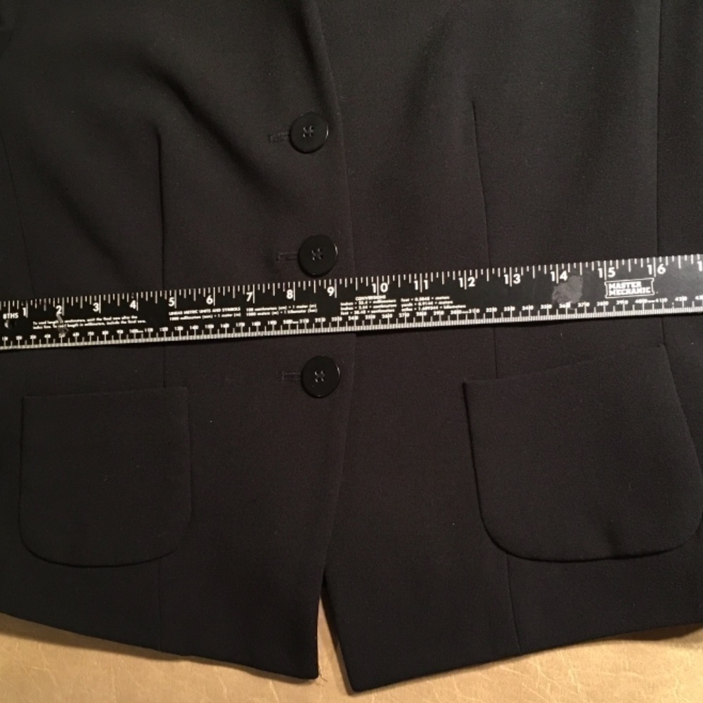 𝅺josephine CHAUS Career BLAZER/JACKET, Black, Pre-owned, Women’s Size 8 - Picture 8 of 10